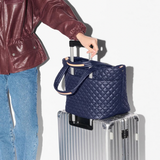MZ Wallace Medium Metro Travel Tote Deluxe in Navy Dawn