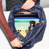 MZ Wallace Medium Metro Travel Tote Deluxe in Navy Dawn