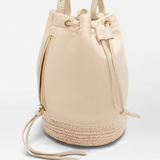 MZ Wallace Waverly Espadrille Bucket Bag in Buff