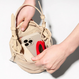 MZ Wallace Waverly Espadrille Bucket Bag in Buff