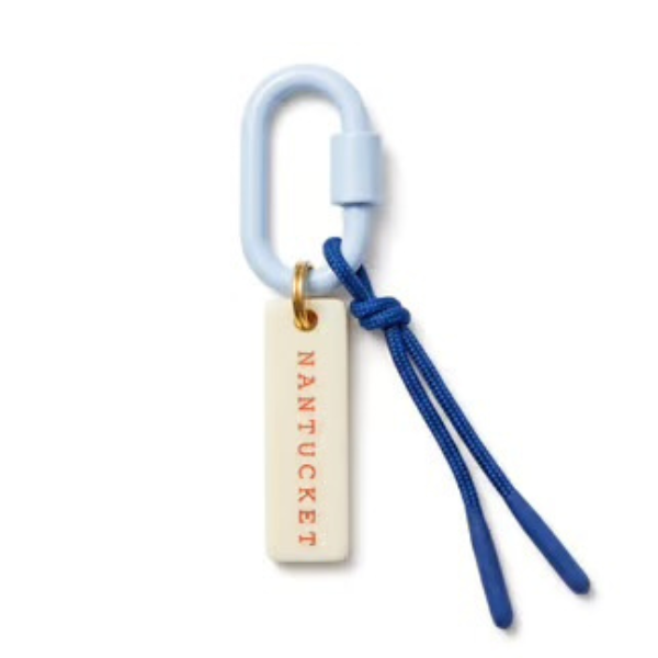Nantucket Bag Charm in Light Blue