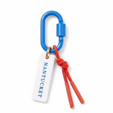 Nantucket Bag Charm in Blue/Orange