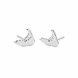Island Stud Earrings in Silver