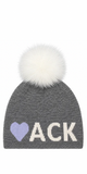 I Heart ACK Cashmere Hat in Grey
