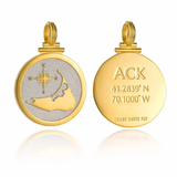 Colby Davis Nantucket Compass Charm in Gold