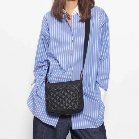 MZ Wallace Metro Scout Crossbody Deluxe in Black