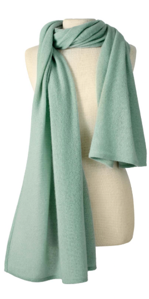 Cashmere Lightweight Travel Wrap in Thyme