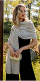 Cashmere Lightweight Travel Wrap in Flint