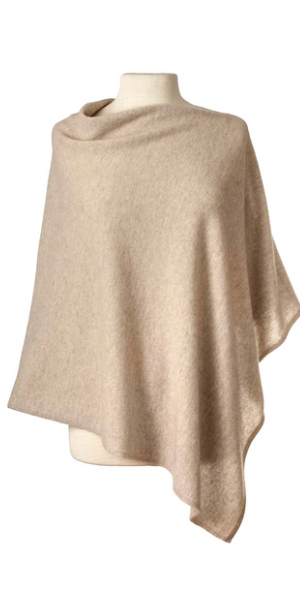 Cashmere Cape in Grain