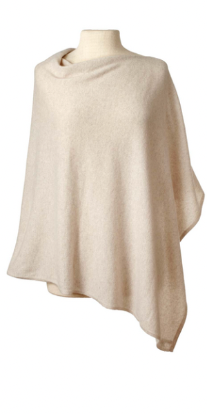 Cashmere Cape in Shortbread