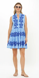 Yoke Dress in Tangier Blue