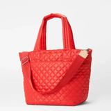 MZ Wallace Medium Metro Deluxe Tote in Bright Cherry