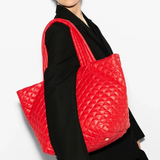 MZ Wallace Medium Metro Deluxe Tote in Bright Cherry