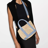MZ Wallace Mini Crochet Tote in Light Denim