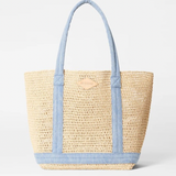 MZ Wallace Medium Crochet Tote in Light Demin