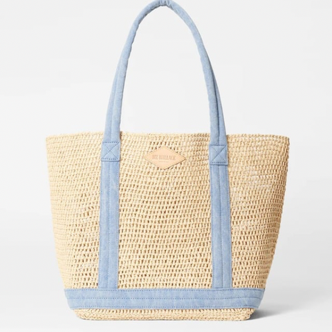 MZ Wallace Medium Crochet Tote in Light Demin