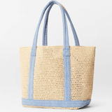 MZ Wallace Medium Crochet Tote in Light Demin