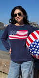 Nantucket Flag Sweater in Navy