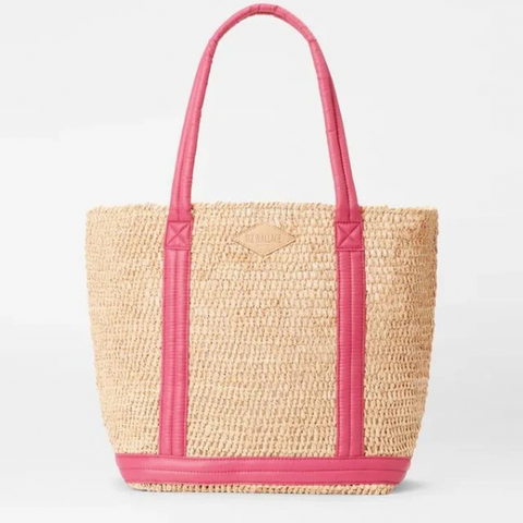 MZ Wallace Medium Raffia Tote in Zinnia