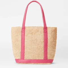 MZ Wallace Medium Raffia Tote in Zinnia – Blue Beetle