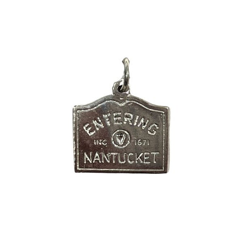 Entering Nantucket Charm in Sterling Silver