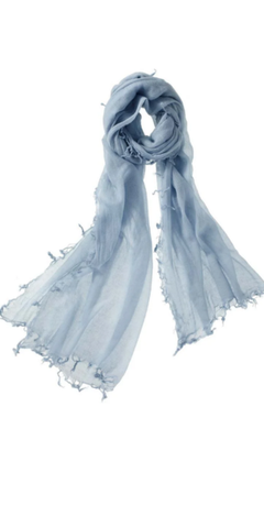 Alta Featherweight Cashmere Scarf in Frost