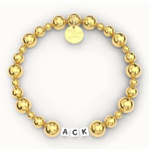 Little Words Project ACK Gold Bubble Bead Bracelet