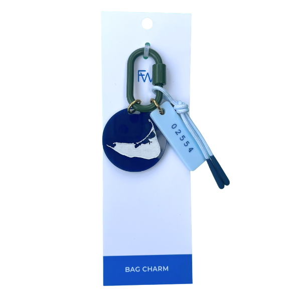 Shape of Nantucket Bag Charm