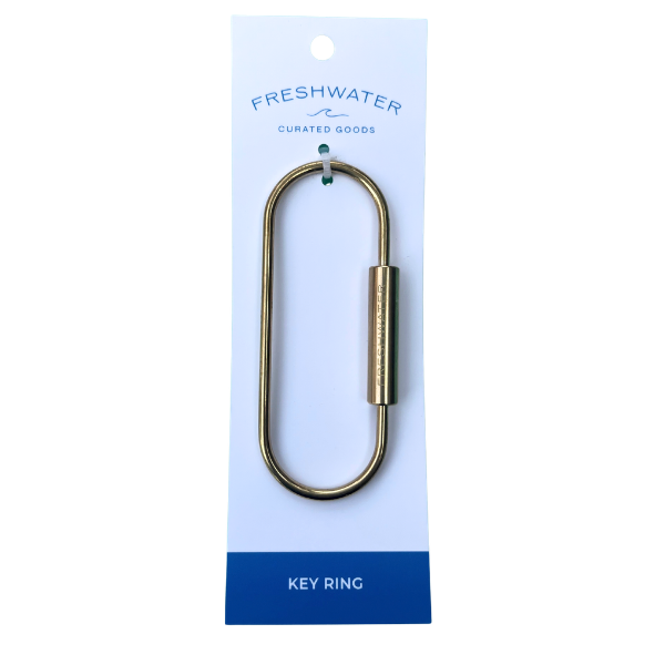 Brass Oval Keyring for Bag Charm