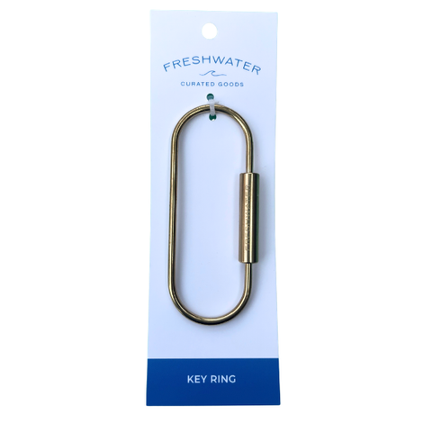 Brass Oval Keyring for Bag Charm