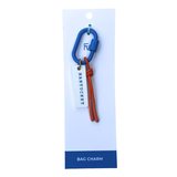 Nantucket Bag Charm in Blue/Orange