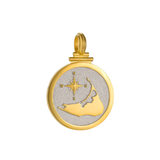 Colby Davis Nantucket Compass Charm in Gold