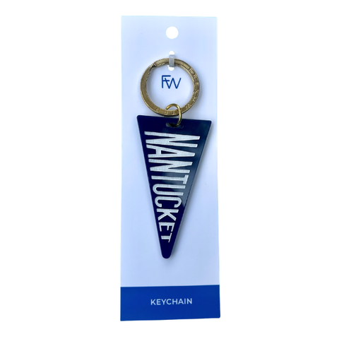 Nantucket Pennant Keychain