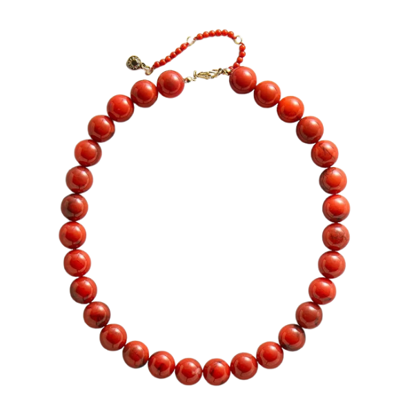 Baublebar Mini Jane Necklace in Red Jasper