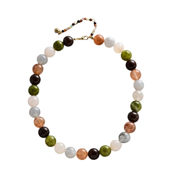 Baublebar Mini Jane Necklace in Earth Tones