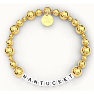 Little Words Project Nantucket Gold Bubble Bead Bracelet