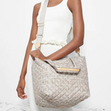 MZ Wallace Medium Metro Deluxe Tote in Jute