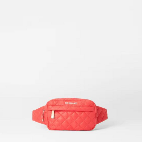 MZ Wallace Metro Belt Bag in Coral