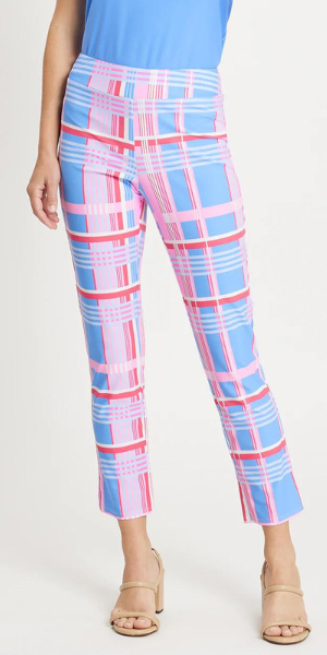 Lucia Pant in Summer Plaid Periwinkle
