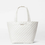 MZ Wallace Medium Metro Deluxe Tote in Pearl Metallic