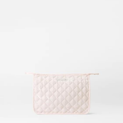 MZ Wallace Medium Metro Clutch in Rose with Sequins