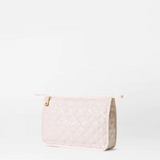 MZ Wallace Medium Metro Clutch in Rose with Sequins