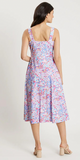 Kaia Dress in Watercolor Floral Periwinkle