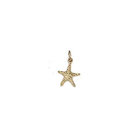 Small Starfish Charm in 14kt Gold