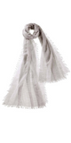 Alta Featherweight Cashmere Scarf in Light Grey Melange