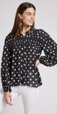 Sara Top Dot in Black