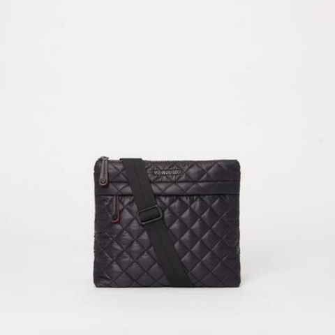 MZ Wallace Metro Flat Crossbody in Black