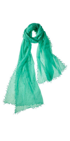Alta Featherweight Cashmere Scarf in Viridian