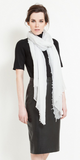 Alta Featherweight Cashmere Scarf in Silver