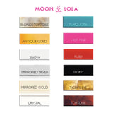 Acrylic Isobel Block Monogram Bracelet by Moon & Lola